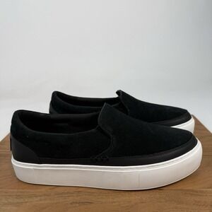 New Womens UGG Zilo Slip On Black Suede Comfort Loafers Shoes Size 10 M